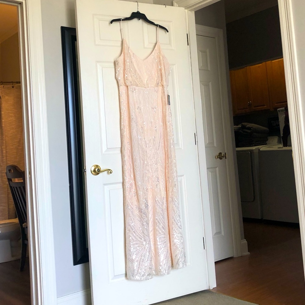 LULU’s you’re so sweet cream maxi dress